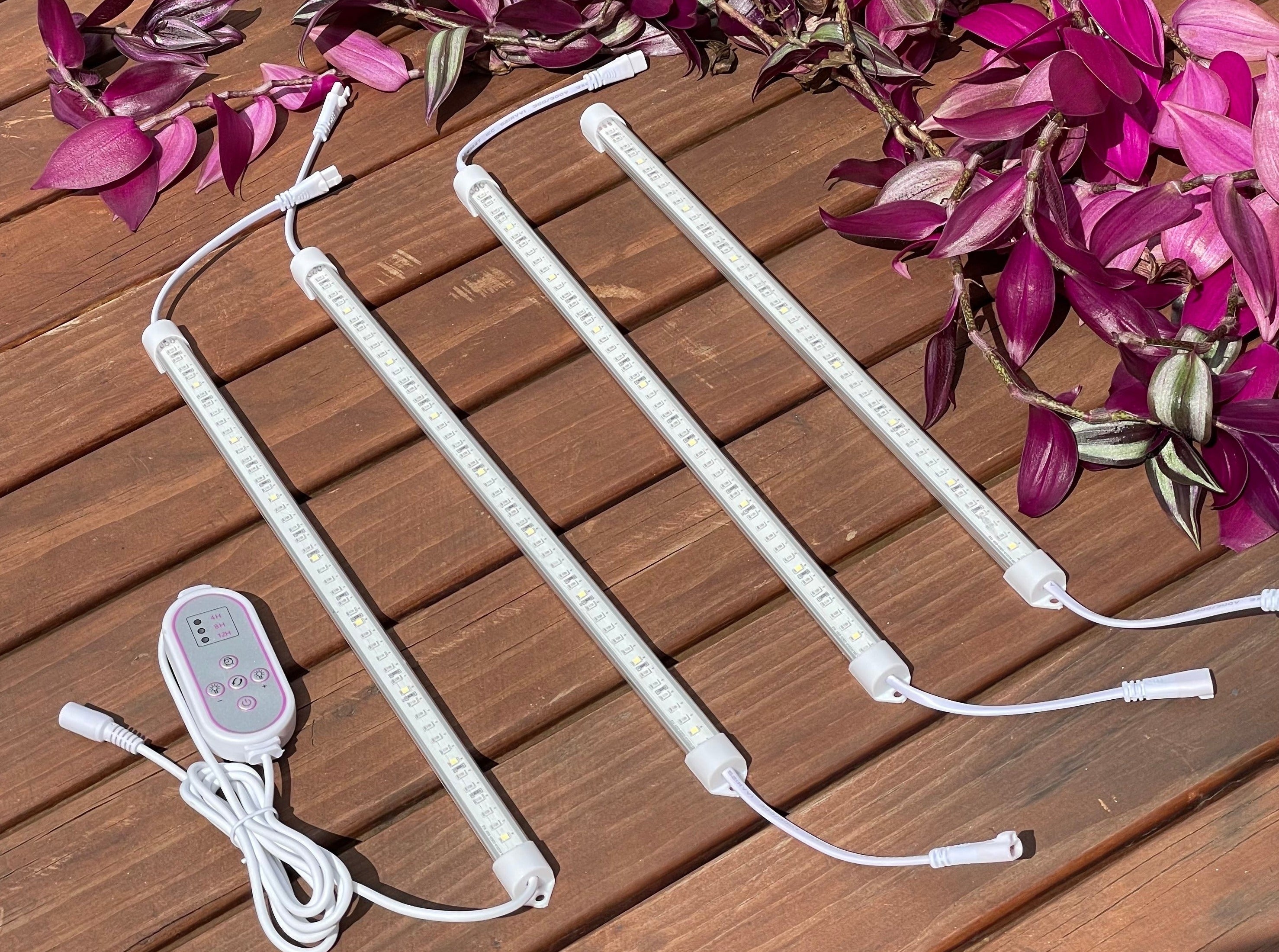 T5 LED Bar Grow Light Daisy Chain 4 Tubes Pure Warm White Grow